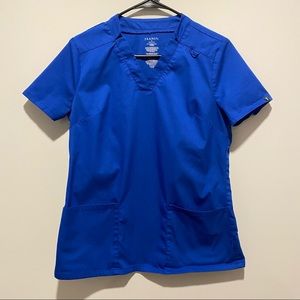 JAANUU Relaxed 3-Pocket Scrub Top